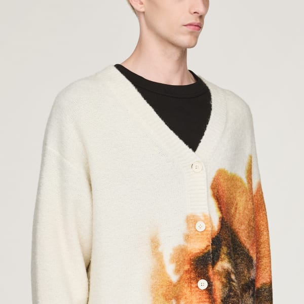 adidas Y-3 Graphic Knit Cardigan - White | adidas Finland