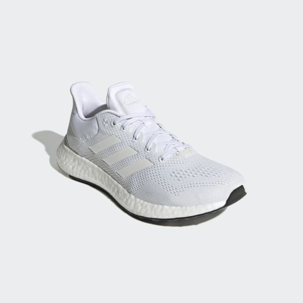 Adidas Pureboost 21 White Men's Running Shoes, Size: 8.5