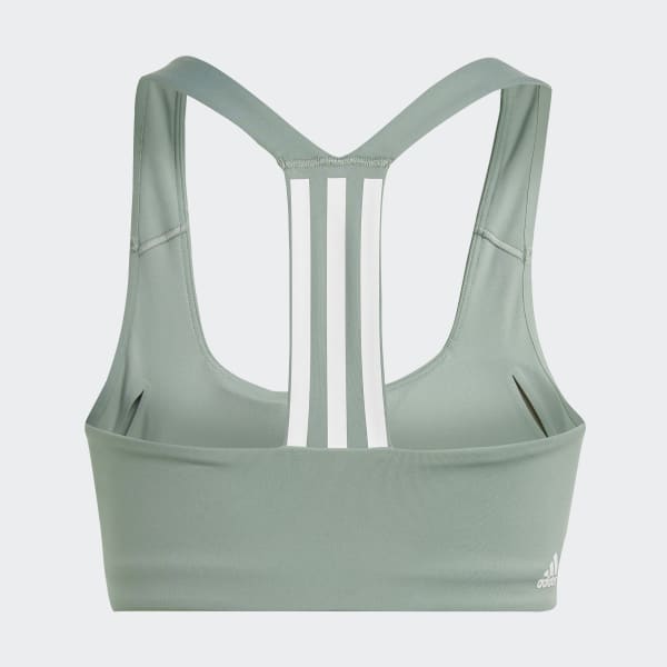 Brand New] Adidas Powerimpact Luxe Training medium support HIIT sports bra ( Small - Linen Green), Women's Fashion, Activewear on Carousell