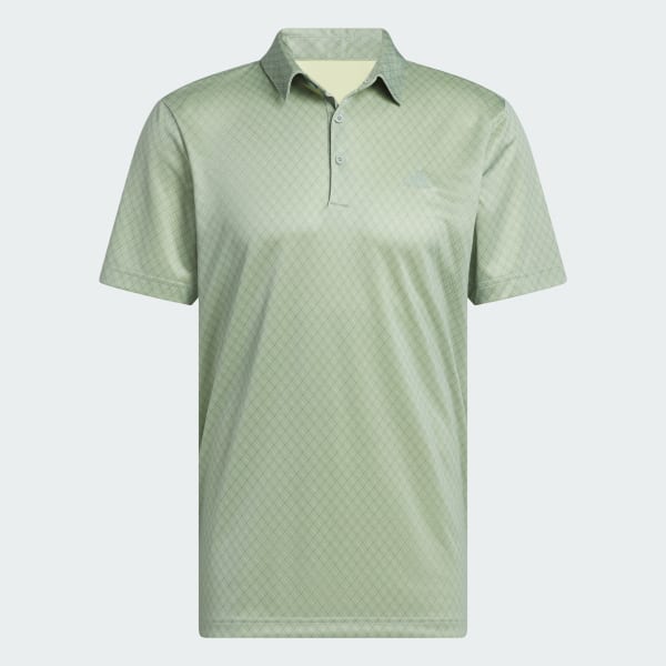 Green Core Allover Print Polo Shirt