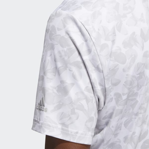White Prisma-Print Polo Shirt ZR010