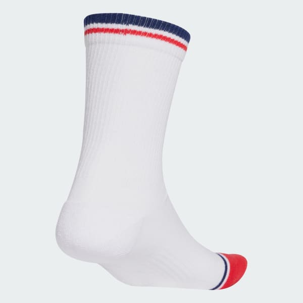 White Graphic Socks