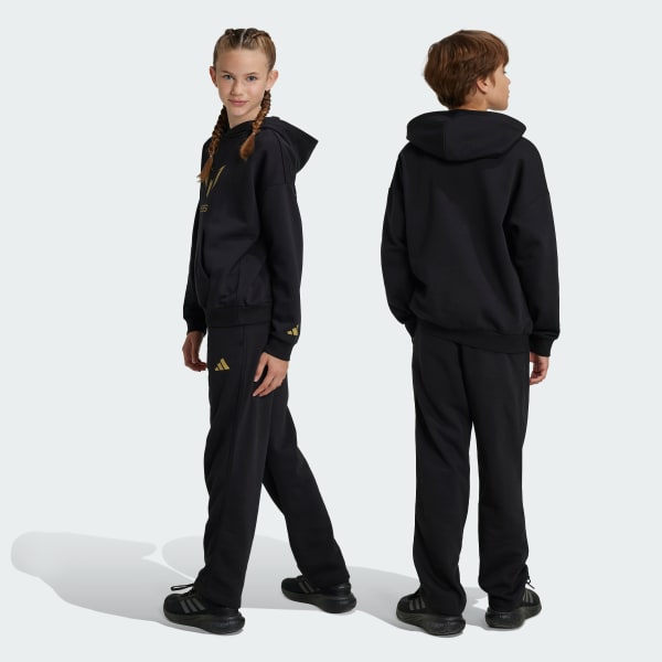 Childrens black tracksuit bottoms discount