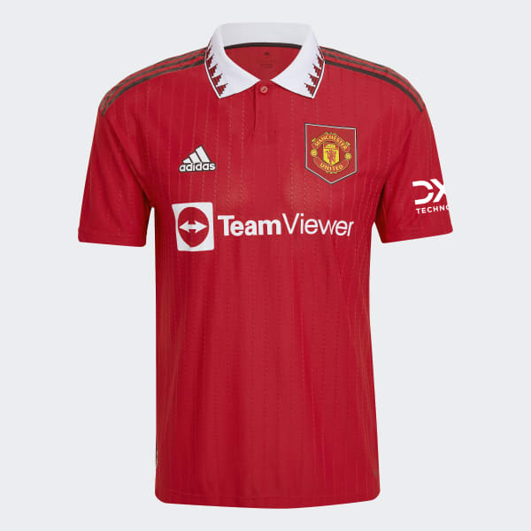 rood Manchester United 22/23 Authentiek Thuisshirt KMM04