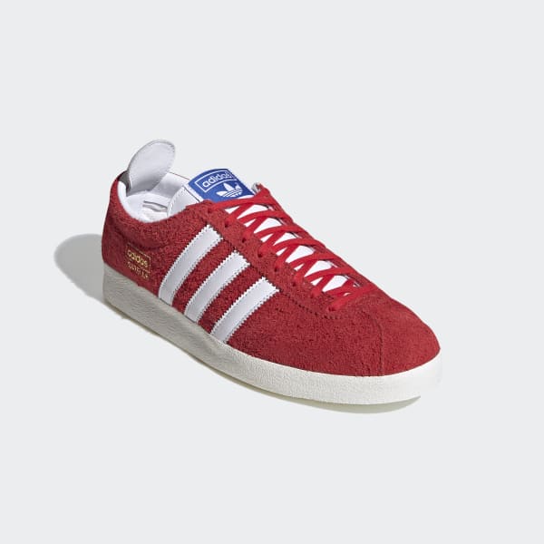 adidas gazelle red and blue