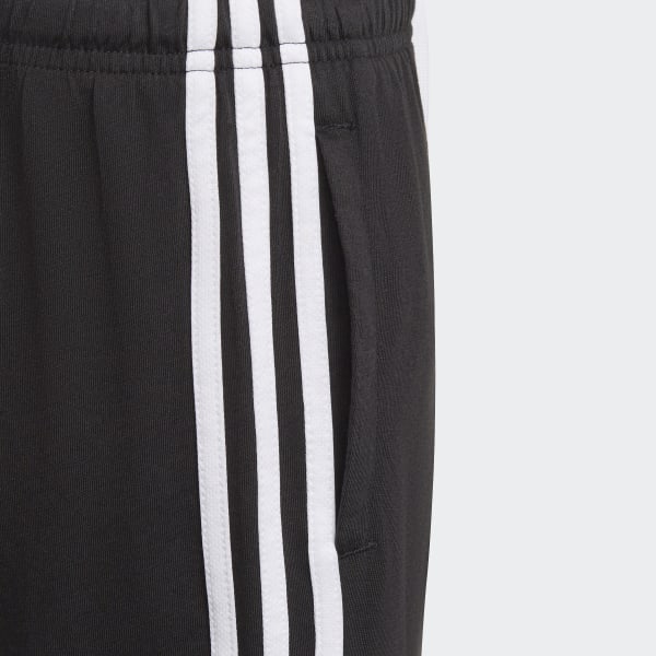 Schwarz adidas Essentials 3-Streifen Shorts