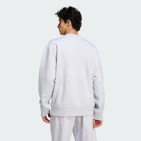 adidas Premium Essentials Crew Sweatshirt Grey Free Shipping with adiClub adidas US