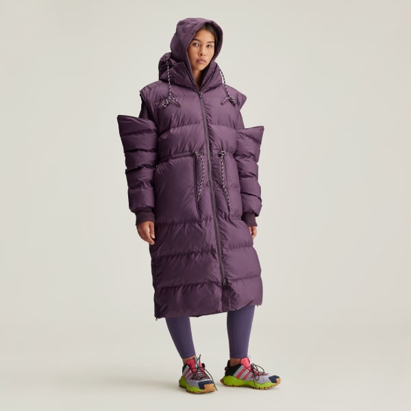 adidas by Stella McCartney Long Padded Winter Jacket - Red