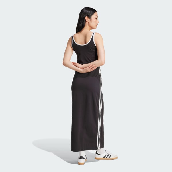 Black Adicolor 3-Stripes Tank Maxi Dress