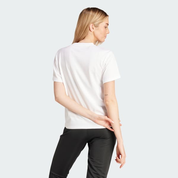 สีขาว เสื้อยืดพิมพ์ลาย Modern Essentials