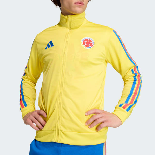 adidas Colombia DNA Track Top - Yellow | Free Shipping with