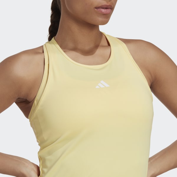 Amarillo Playera sin Mangas de Entrenamiento Techfit Racer-Back IX732