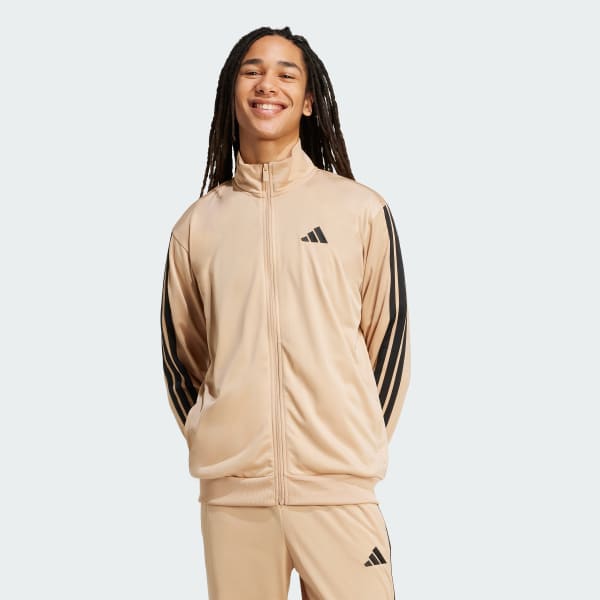 adidas 3-Stripes Tricot Regular Track Jacket - White | Free