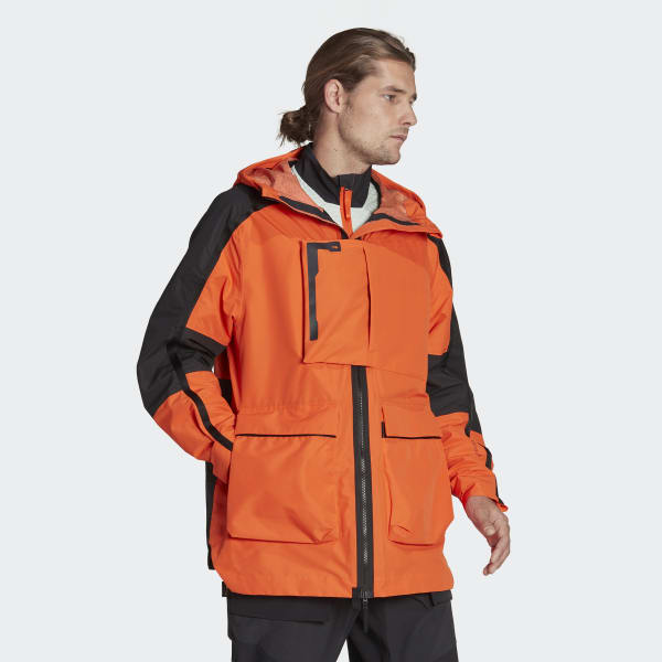 Orange TERREX XPLORIC RAIN.RDY CITY JACKE
