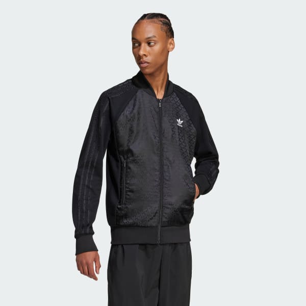 Negro Campera Deportiva Mono