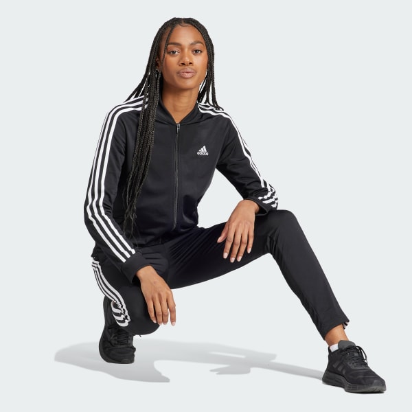 adidas Conjunto Essentials 3 Rayas Negro adidas Colombia