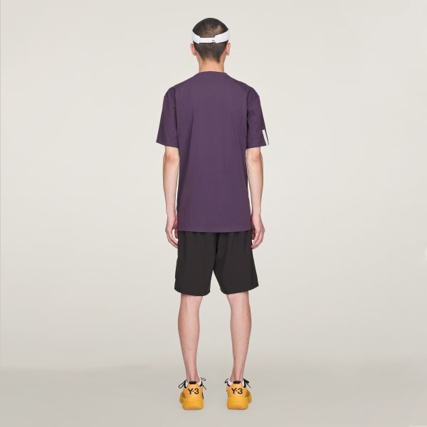 สีม่วง เสื้อยืดติดซิป Y-3 Tennis Pro FreeLift