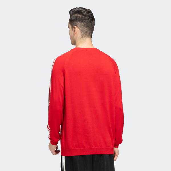 Red adidas Crewneck Sweater