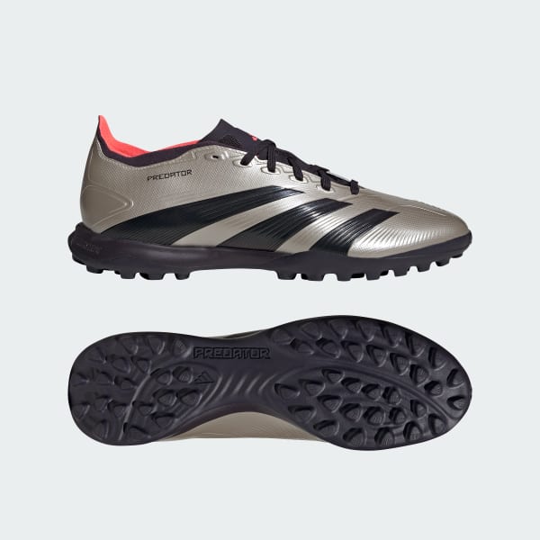 Gris Zapatos de Fútbol Predator League Pasto Sintético