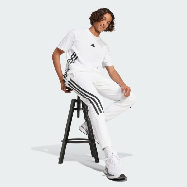 สีขาว เสื้อยืด Future Icons 3-Stripes