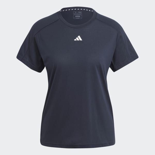 Blue AEROREADY Train Essentials Minimal Branding Crewneck Tee