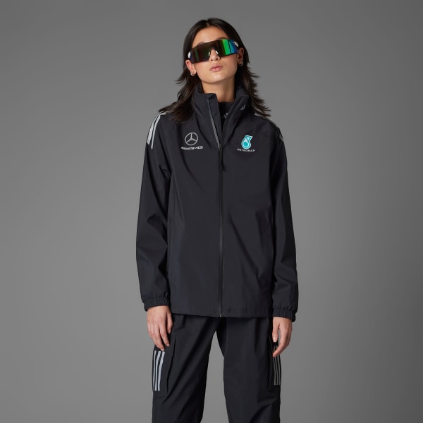 Μαύρο MERCEDES - AMG PETRONAS FORMULA ONE TEAM MECHANICS RAIN JACKET