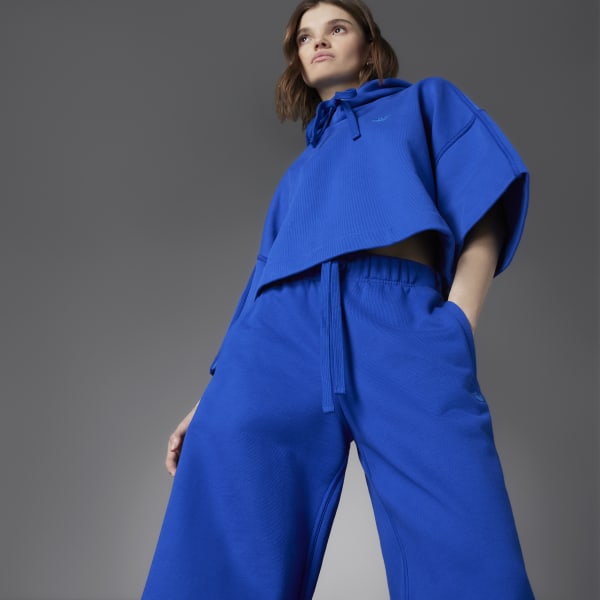 Niebieski Blue Version Made To Be Remade Wide Leg Pants YY152