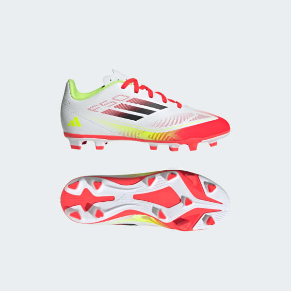Blanco Chimpunes F50 Club Firm/Multi-Ground Boots Niños