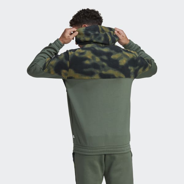 Gron Polar Fleece Nature hættetrøje D5804