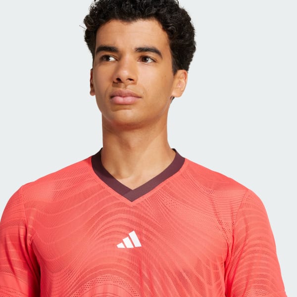 Camiseta Tennis Pro Climacool+ Malha Elástica FreeLift - Vermelho