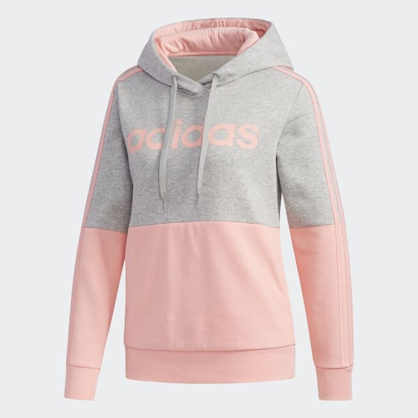 Adidas essentials colorblock hooded sweatshirt outlet