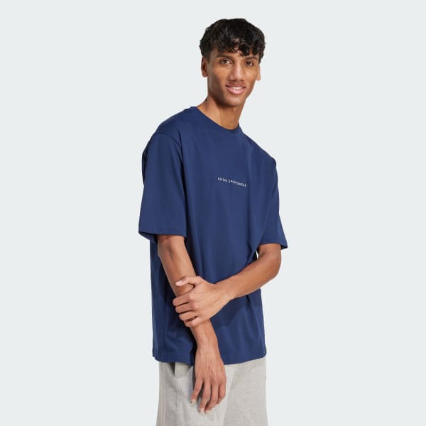 blauw Codes Doodle Camp Graphic T-Shirt