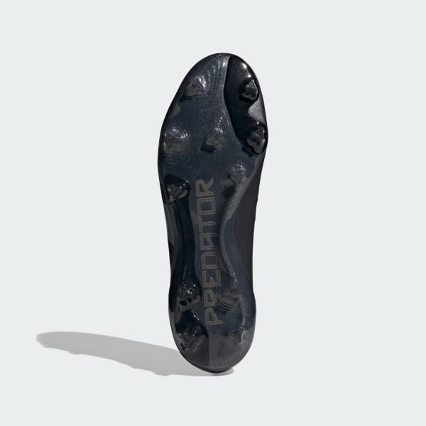Svart Predator Elite Laceless Firm Ground Fotballsko