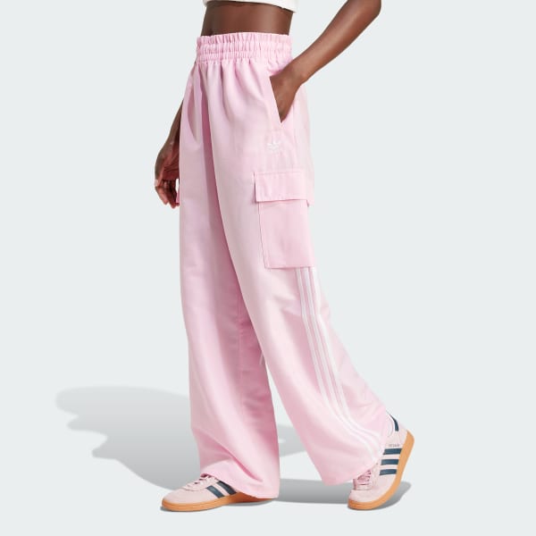 Rosa Calça Cargo adidas Originals Adicolor
