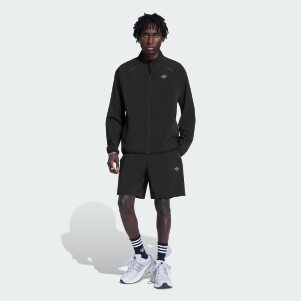 Svart TECH TREFOIL ESSENTIALS FZ HOOD Träningsjacka