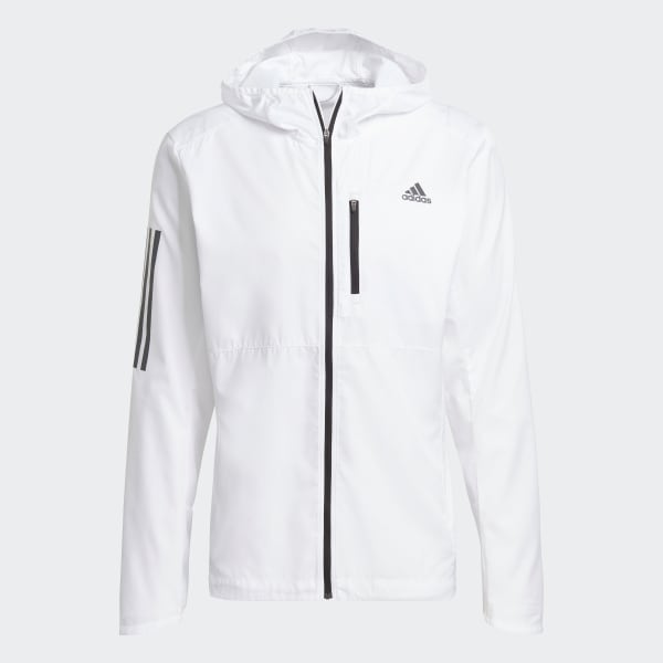 Adidas own the run hooded windbreaker on sale