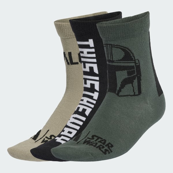 Siyah ADIDAS STAR WARS MANDALORIAN YOUTH ÇORAP