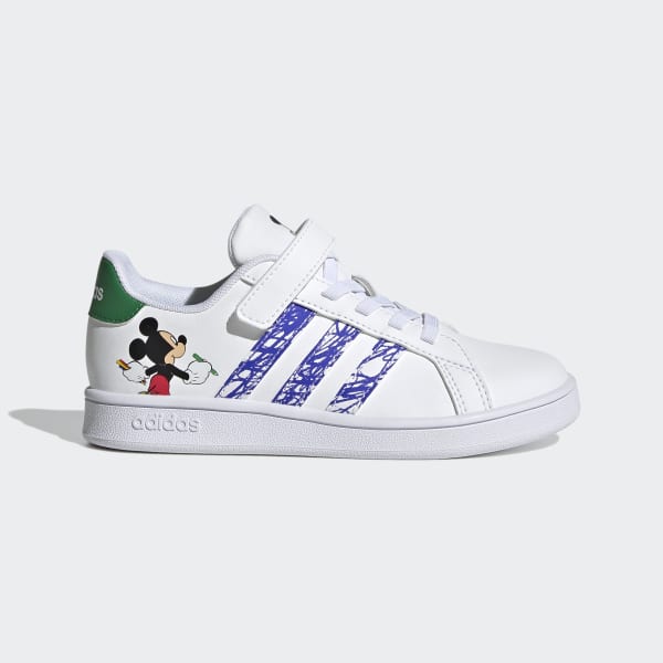 Blanc Chaussure adidas x Disney Mickey Mouse Grand Court LUQ44