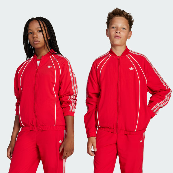 Red Loose Track Top