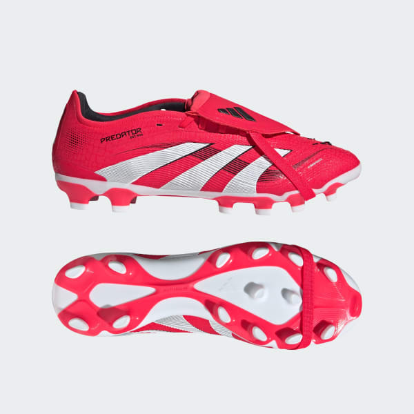 Red Predator Pro Fold-Over Tongue Firm/Multi-Ground Boots