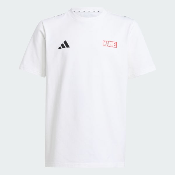 สีขาว เสื้อยืดพิมพ์ลาย ADIDAS MARVEL SUPERHEROES