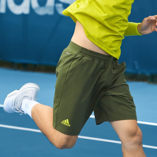 Verde Shorts de Tenis Ergo Primeblue 9 Pulgadas