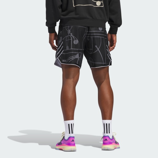 Black adidas Crazy Lite Allover Print Shorts