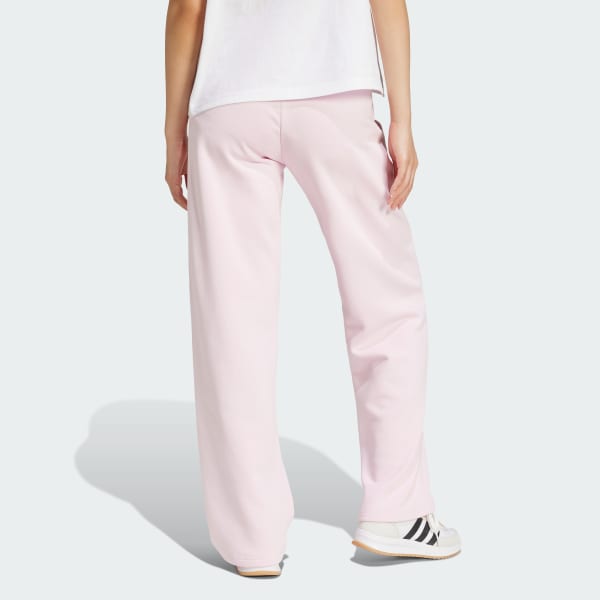 adidas Essentials Small Logo Feel Cozy Open-Hem Pants - Pink