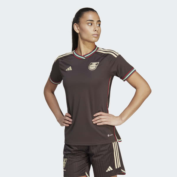 Adidas Women's Jamaica '23 Away Jersey, Small, Brown