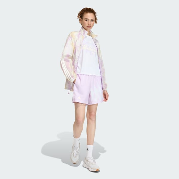 Purple HOUSE OF TIRO X COMMON GOAL SATIN SHORTS