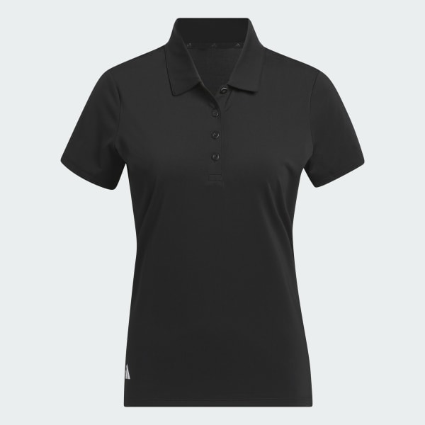 Black Ultimate365 Solid Short Sleeve Polo Shirt