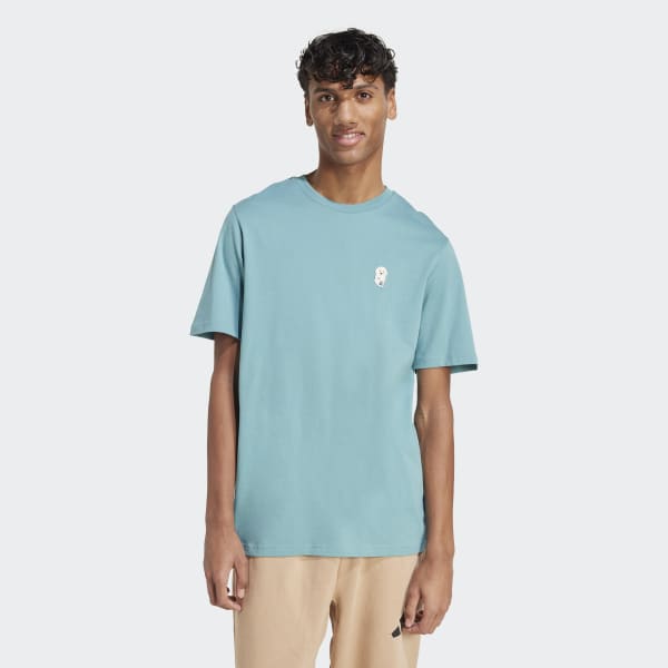 Adidas 半袖シャツ ブラック/グリーン アディカラー クラシックス+ 半袖シャツ（ジェンダー