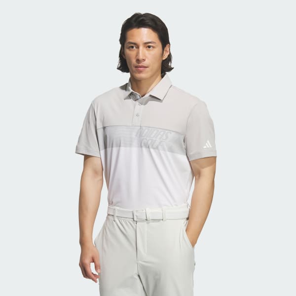 Grey COLOR BLOCK SHORT SLEEVE POLO SHIRT