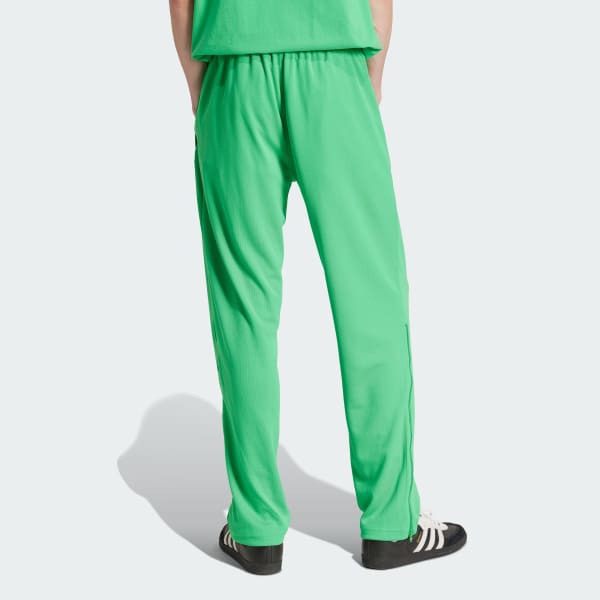 Vert Pantalon flare zip